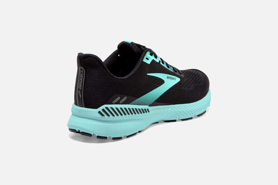 Brooks Launch Gts 8 Road Loopschoenen Dames - Zwart/Blauw - 873460HMF